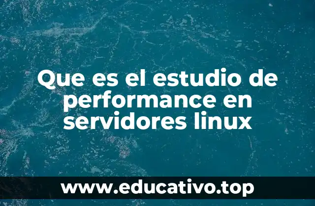 Que es el estudio de performance en servidores linux