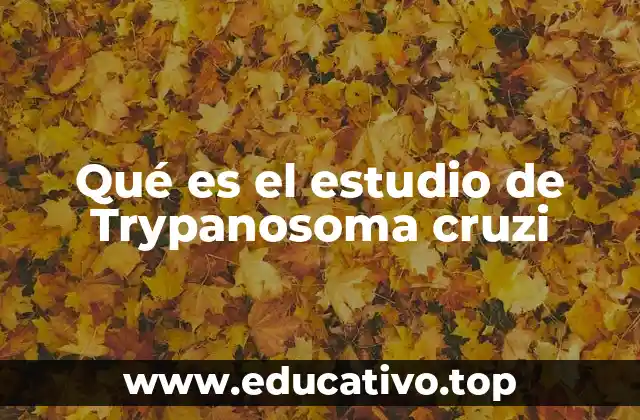 Qué es el estudio de Trypanosoma cruzi