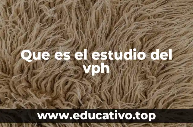 Que es el estudio del vph