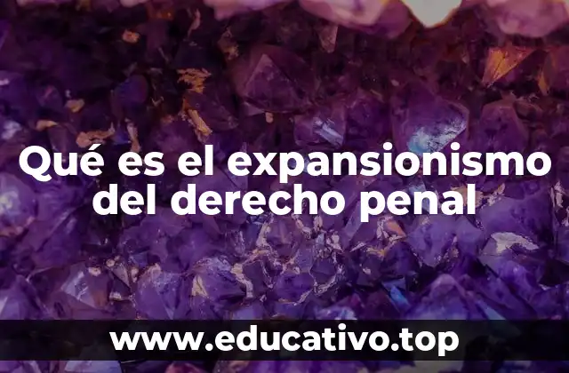 Qué es el expansionismo del derecho penal