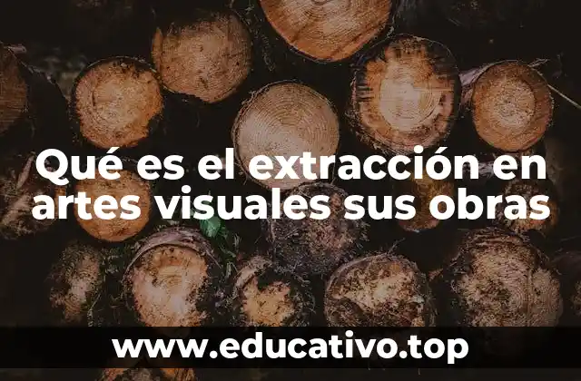 Qué es el extracción en artes visuales sus obras
