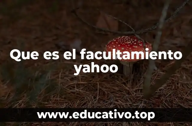 Que es el facultamiento yahoo