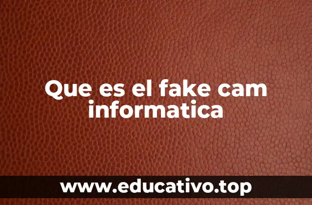 Que es el fake cam informatica