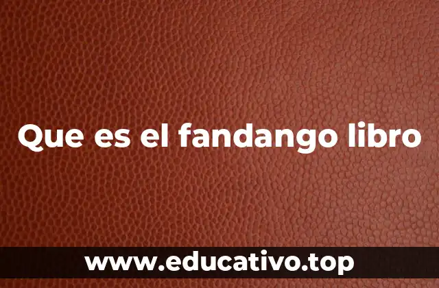Que es el fandango libro
