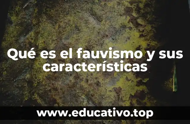 Qué es el fauvismo y sus características