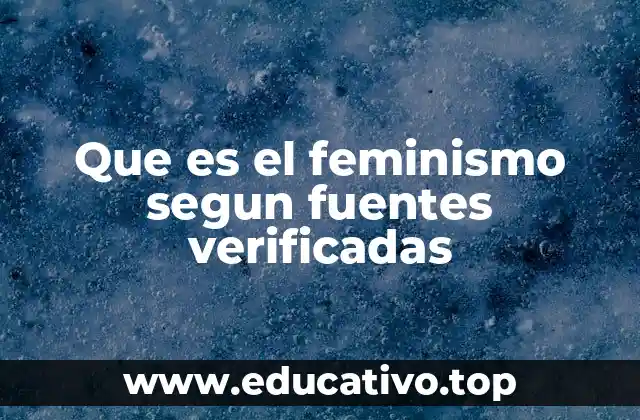Que es el feminismo segun fuentes verificadas