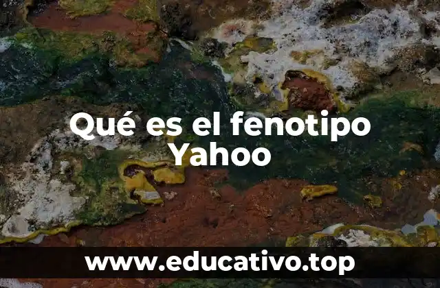 Qué es el fenotipo Yahoo