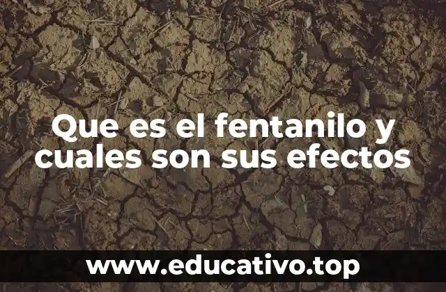 Que es el fentanilo y cuales son sus efectos
