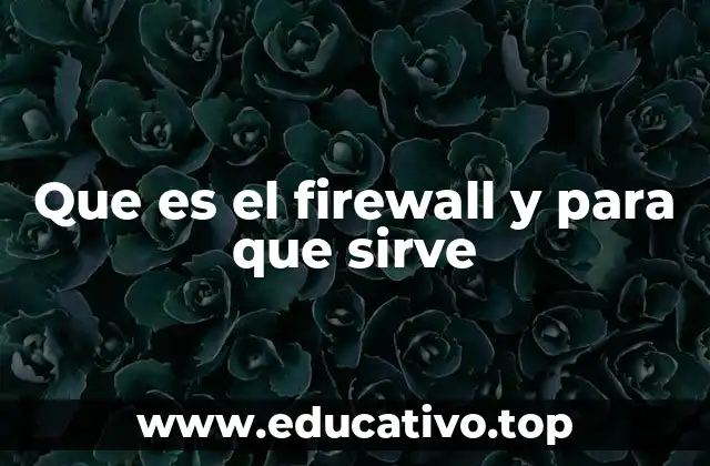 Que es el firewall y para que sirve
