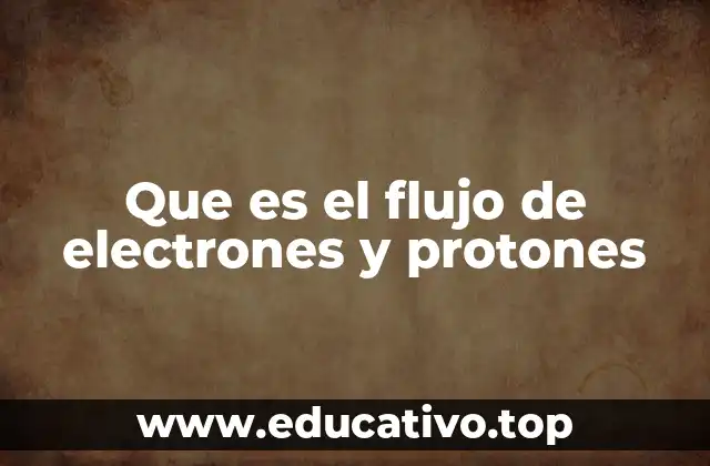 Que es el flujo de electrones y protones