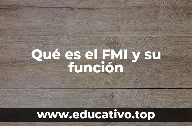 Qué es el FMI y su función