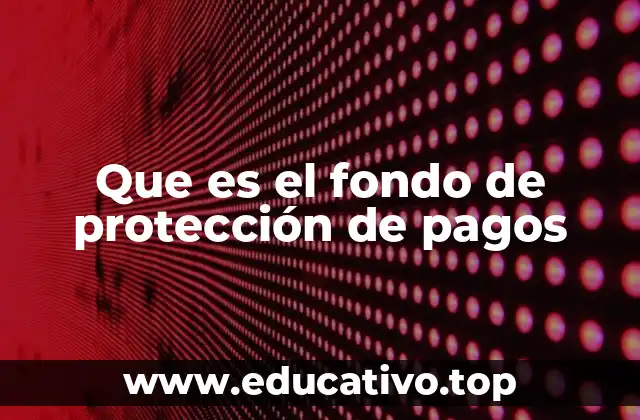 Que es el fondo de protección de pagos