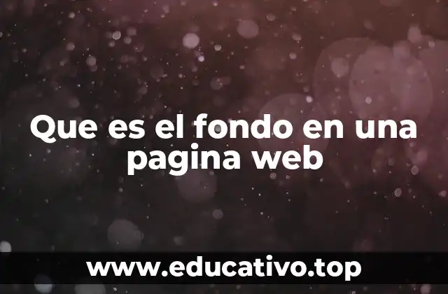 La importancia del fondo en el diseño web