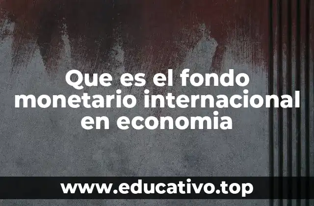 Que es el fondo monetario internacional en economia