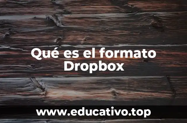 Qué es el formato Dropbox