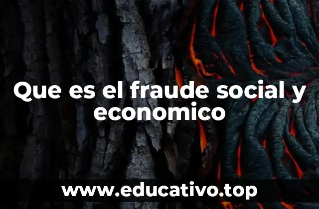 Que es el fraude social y economico