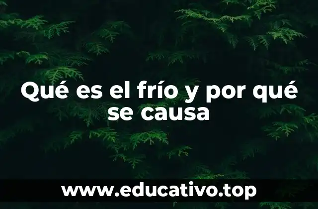 Qué es el frío y por qué se causa