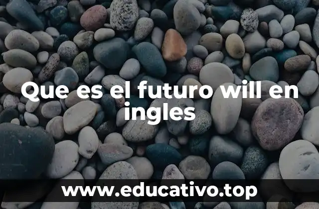 Que es el futuro will en ingles
