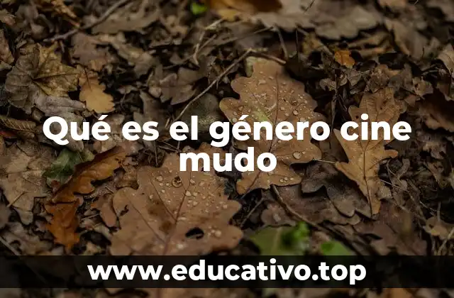 Qué es el género cine mudo