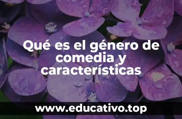 Qué es el género de comedia y características