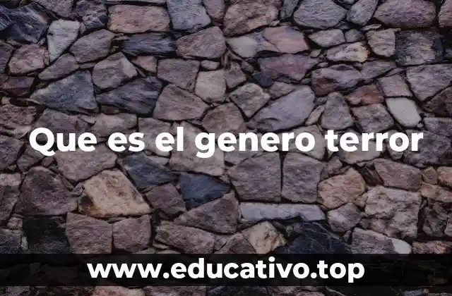 Que es el genero terror