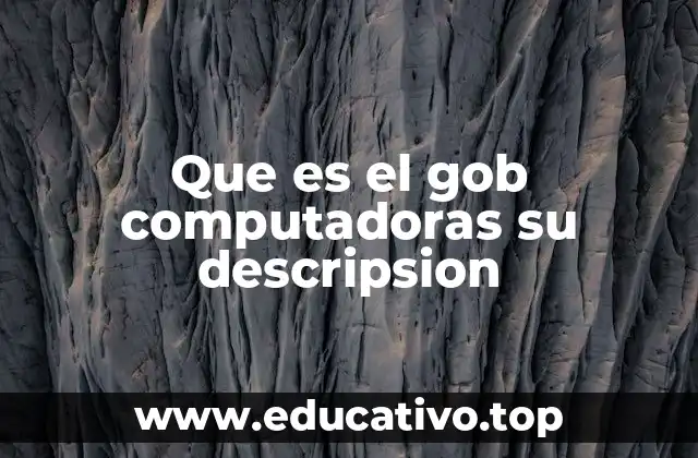 Que es el gob computadoras su descripsion