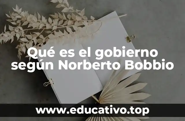 Qué es el gobierno según Norberto Bobbio
