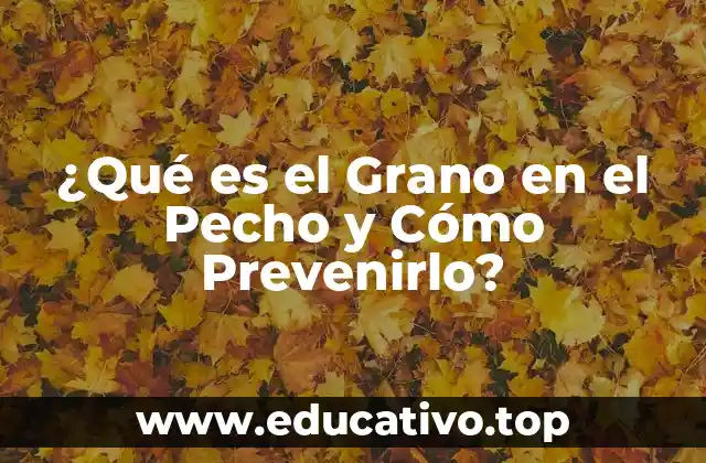¿Qué es el Grano en el Pecho y Cómo Prevenirlo?