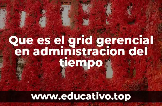 Que es el grid gerencial en administracion del tiempo