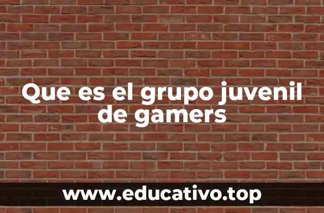Que es el grupo juvenil de gamers
