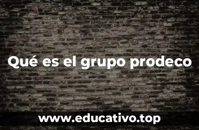 Qué es el grupo prodeco