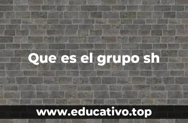 Que es el grupo sh