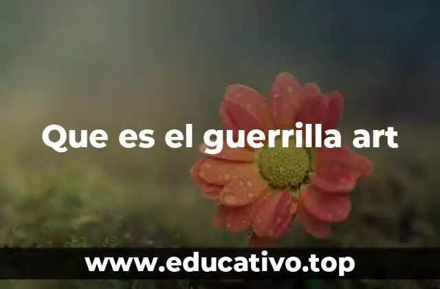 Que es el guerrilla art