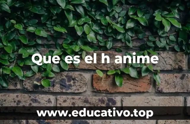 Que es el h anime