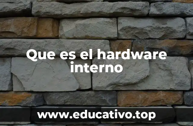 Que es el hardware interno