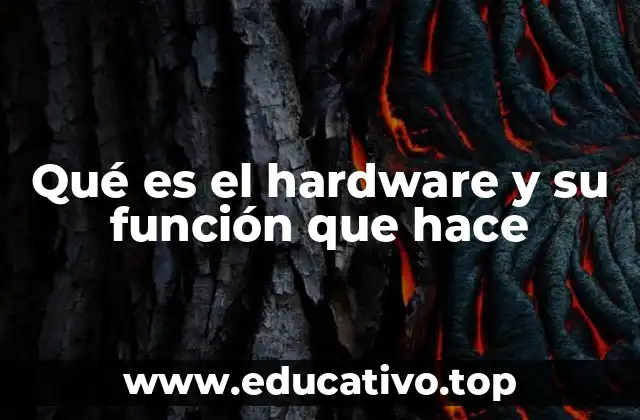 Qué es el hardware y su función que hace