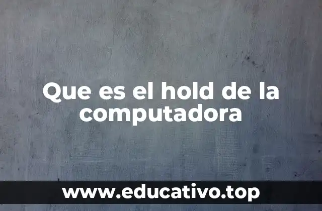 El hold como mecanismo de interacción en dispositivos electrónicos