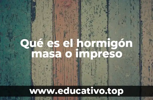 Características del hormigón impreso frente al convencional