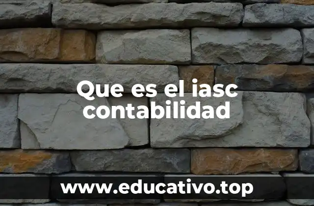 Que es el iasc contabilidad