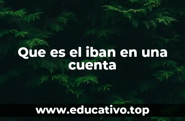 Que es el iban en una cuenta