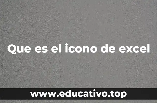 Que es el icono de excel
