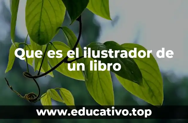 Que es el ilustrador de un libro