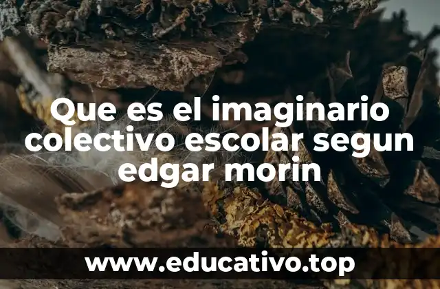 Que es el imaginario colectivo escolar segun edgar morin