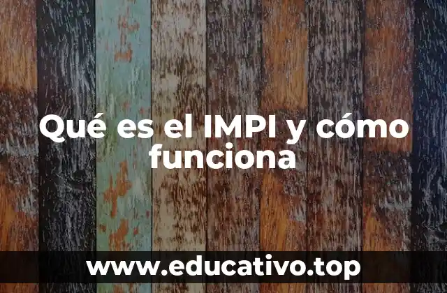 Qué es el IMPI y cómo funciona