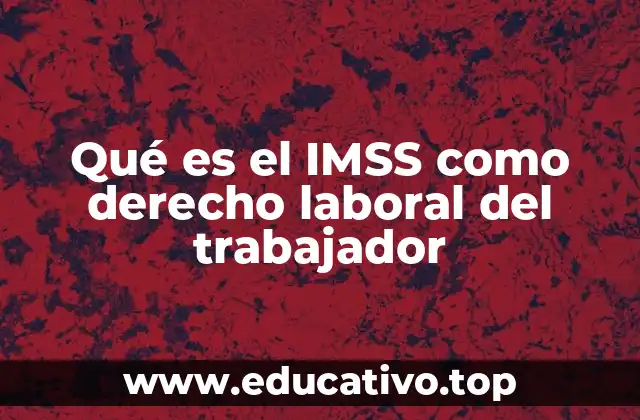 Qué es el IMSS como derecho laboral del trabajador