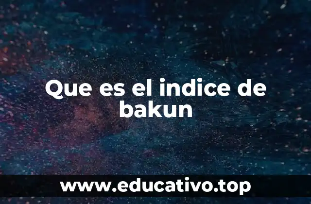 Aplicación del índice de Bakun en la planificación urbana