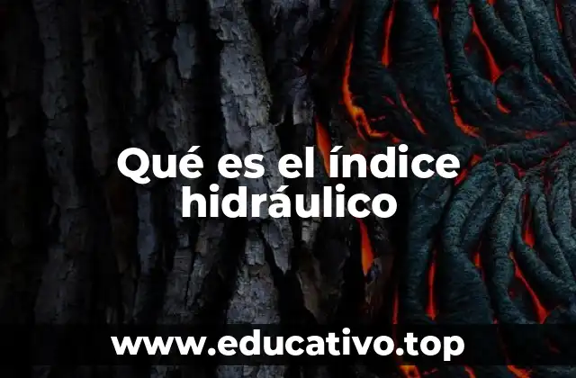 Qué es el índice hidráulico