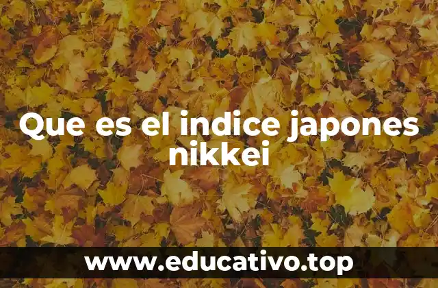 Que es el indice japones nikkei