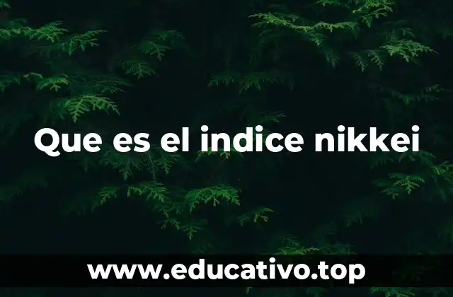 Que es el indice nikkei