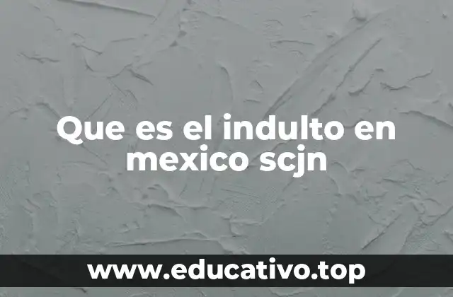 Que es el indulto en mexico scjn